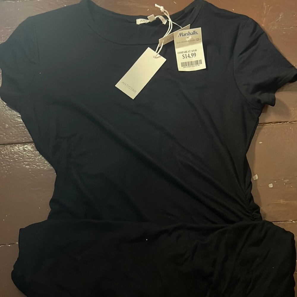 Short sleeve ruched dress